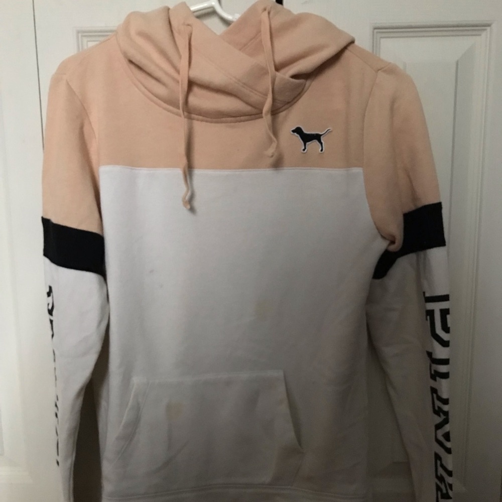 pink hoodie